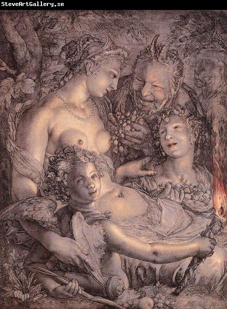 Hendrick Goltzius Sine Cerere et Libero friget Venus